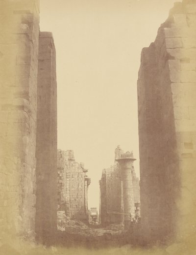 Karnak, Blick durch den Hypostylensaal von Théodule Devéria